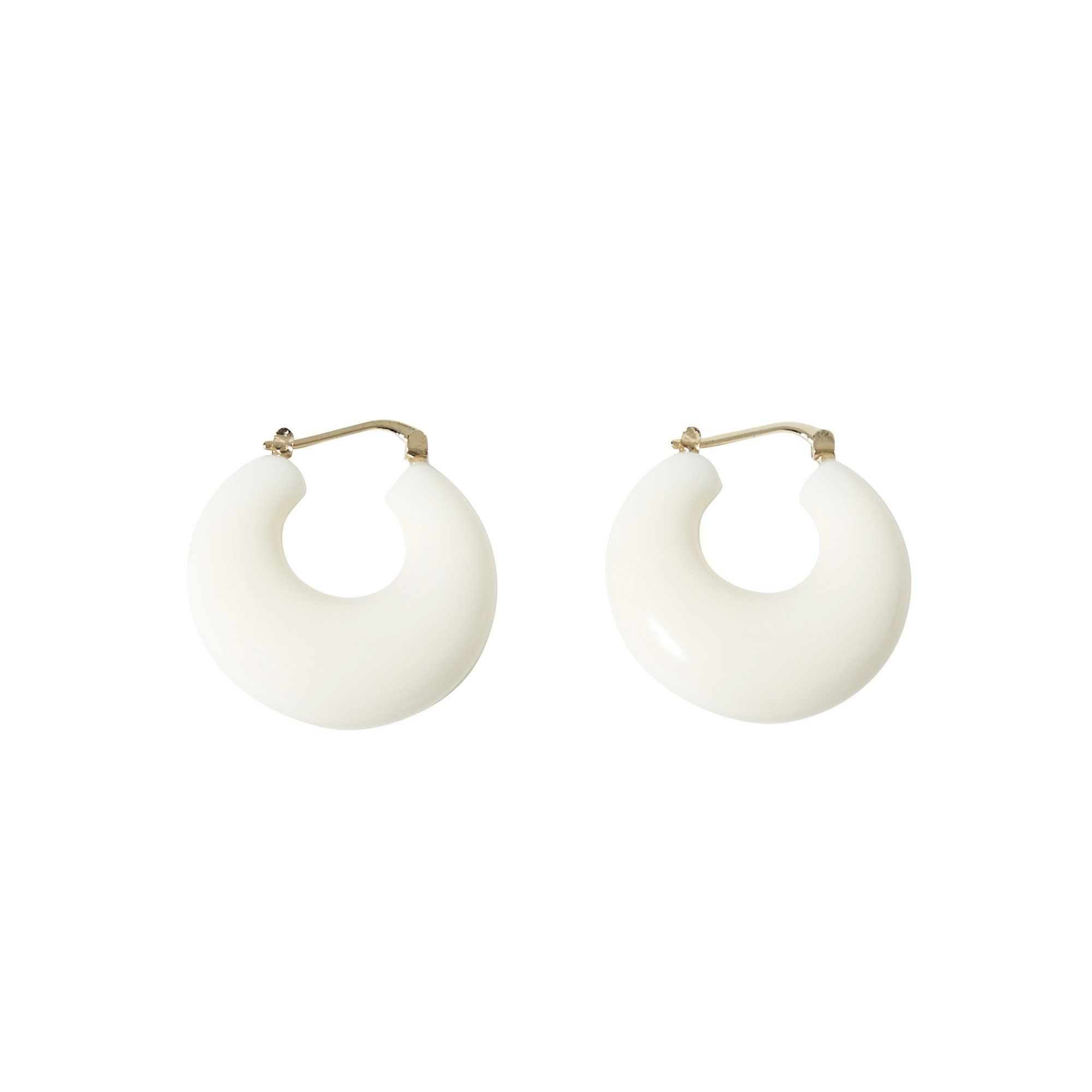 Grass Earrings White- Product image n°0
