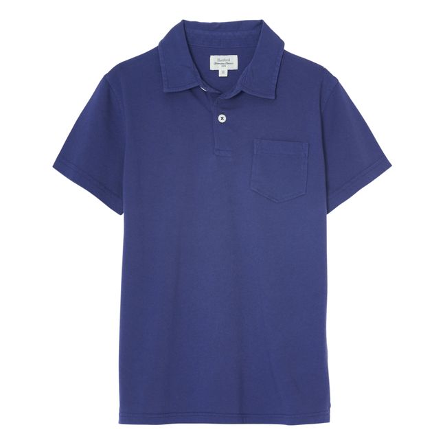 Jersey Polo Shirt Blue