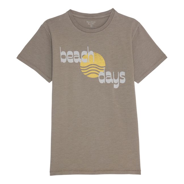 T-shirt Beach Days Taupe