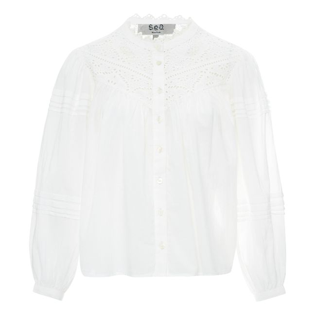 Patrizia Embroidered Blouse White