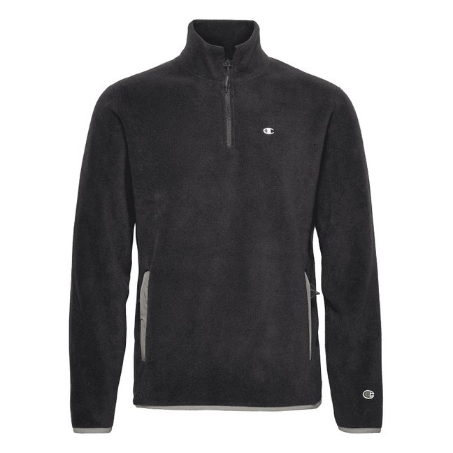 Polar Fleece 1/4 Zip Sweatshirt - Adult Collection - Black