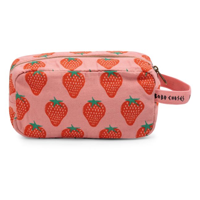 Organic Cotton Strawberry Pouch - Women’s Collection - Rot