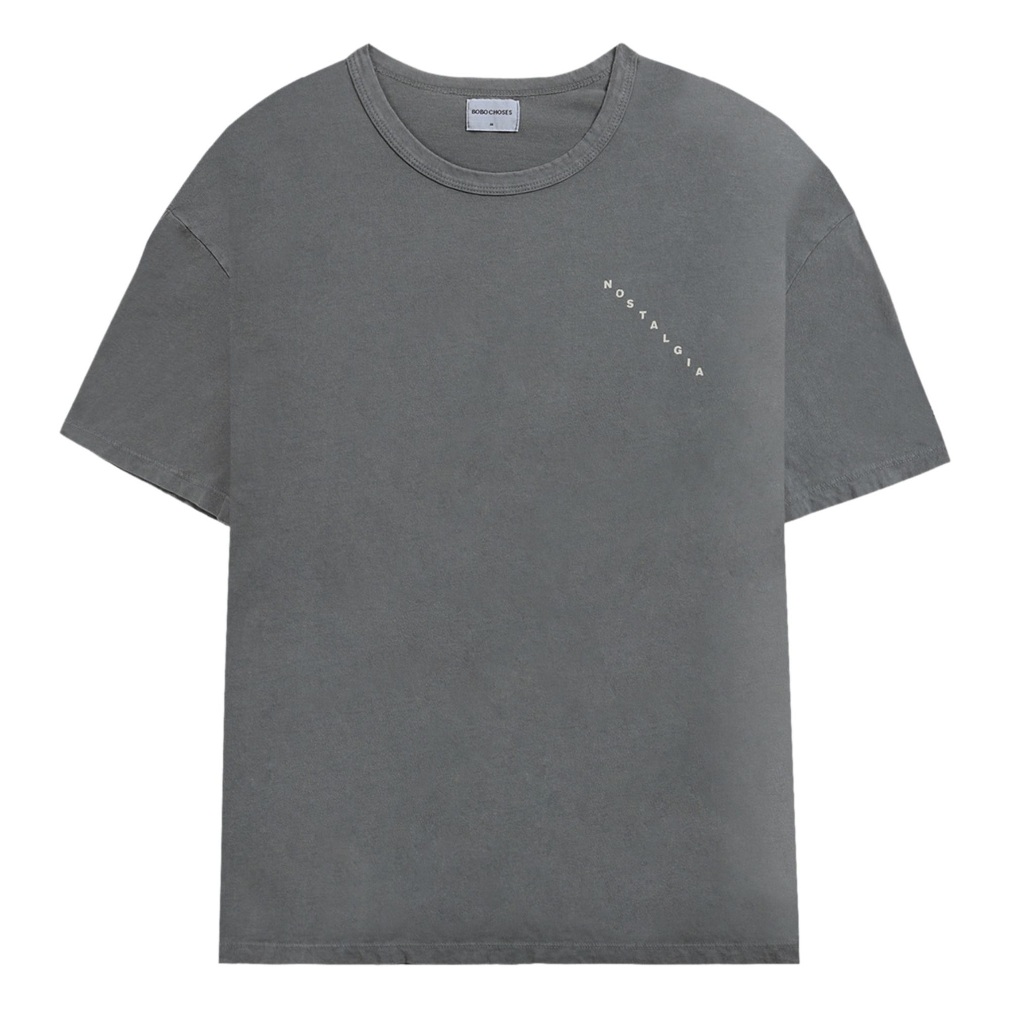 Bobo Choses - T-Shirt Oversize Coton Bio Nostalgia Poet - Collection Adulte - - Femme - Gris