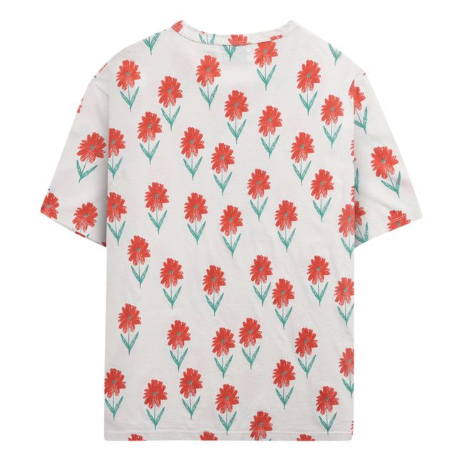 Organic Cotton Flower T-shirt - Women’s Collection - Ecru