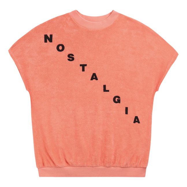 Nostalgia Organic Cotton Terry Cloth T-shirt - Women’s Collection - Pink