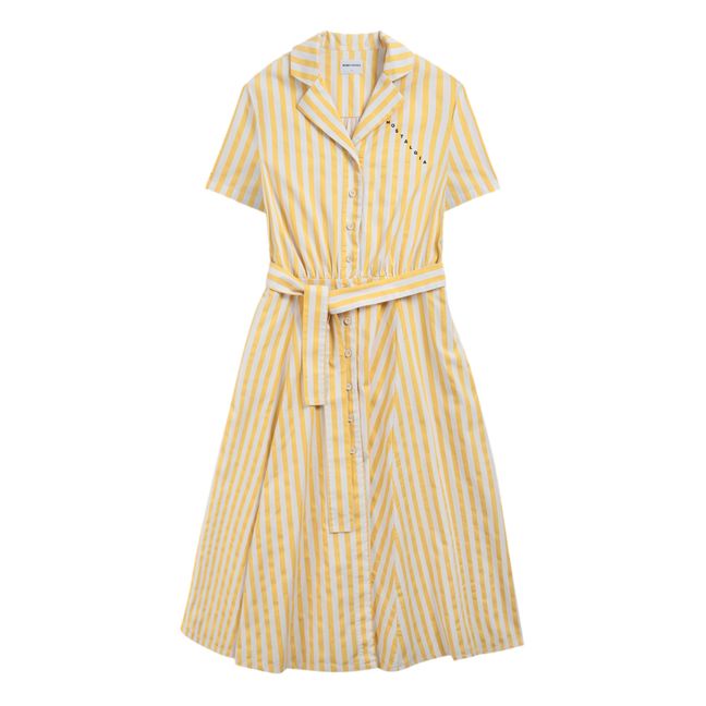 Organic Cotton Striped Dress - Women’s Collection - Yellow