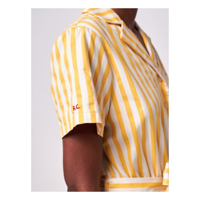 Organic Cotton Striped Dress - Women’s Collection - Yellow