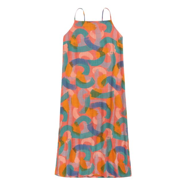 Linen and Viscose Strapless Dress - Women’s Collection - Pink