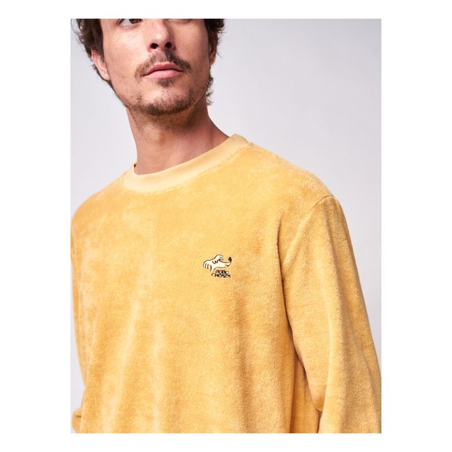 Organic Cotton Terry Cloth Sweatshirt - Adult Collection - Ochre
