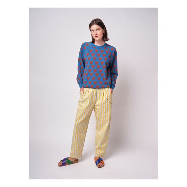 Organic Cotton Strawberry Sweatshirt - Women’s Collection - Navy blue