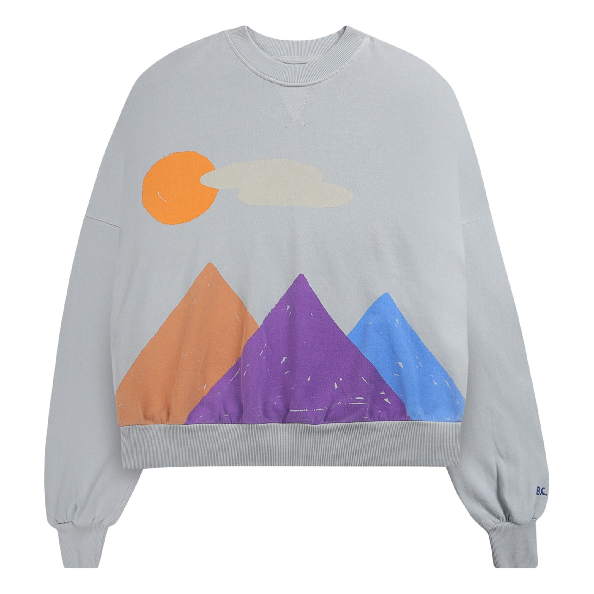 Bobo Choses - Sweat Coton Bio Landscape - Collection Femme - - Bleu ciel