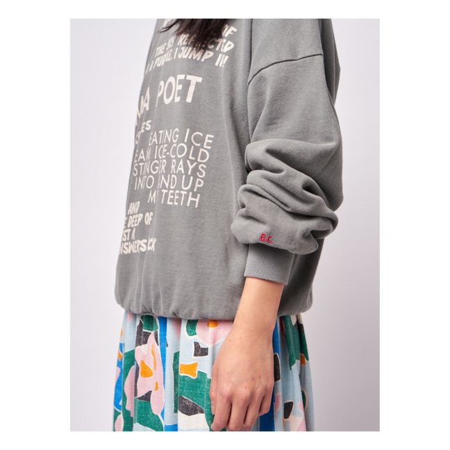 Organic Cotton Poet Sweatshirt - Women’s Collection - Grey