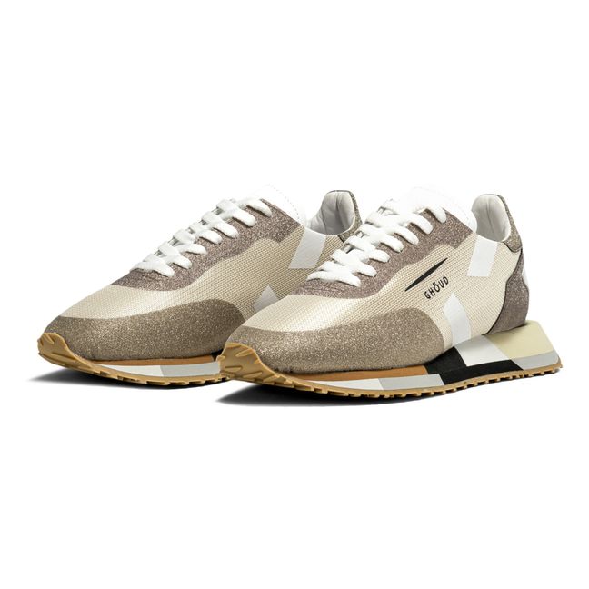 Damen Sneaker Low Leder-Optik Turnschuhe Schnürer Freizeitschuhe 830845 Trendy 