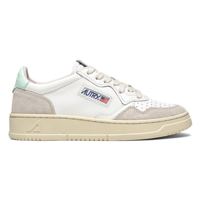 Medalist Low-Top Leather/Suede Sneakers Pale blue
