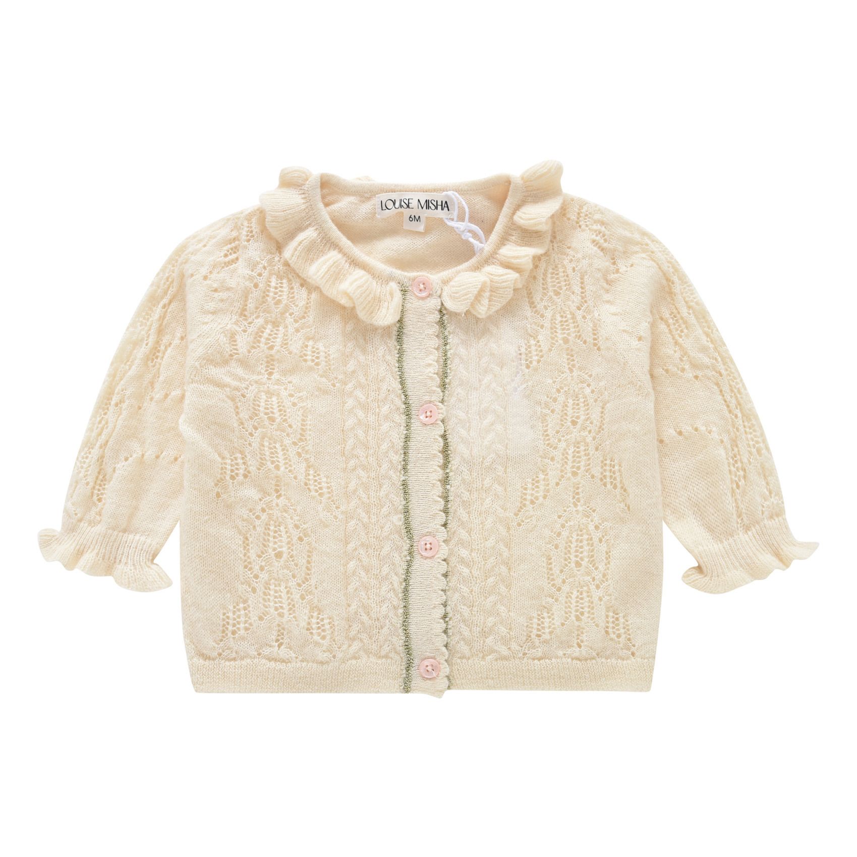 Louise Misha - Cardigan Pehma - Fille - Ecru