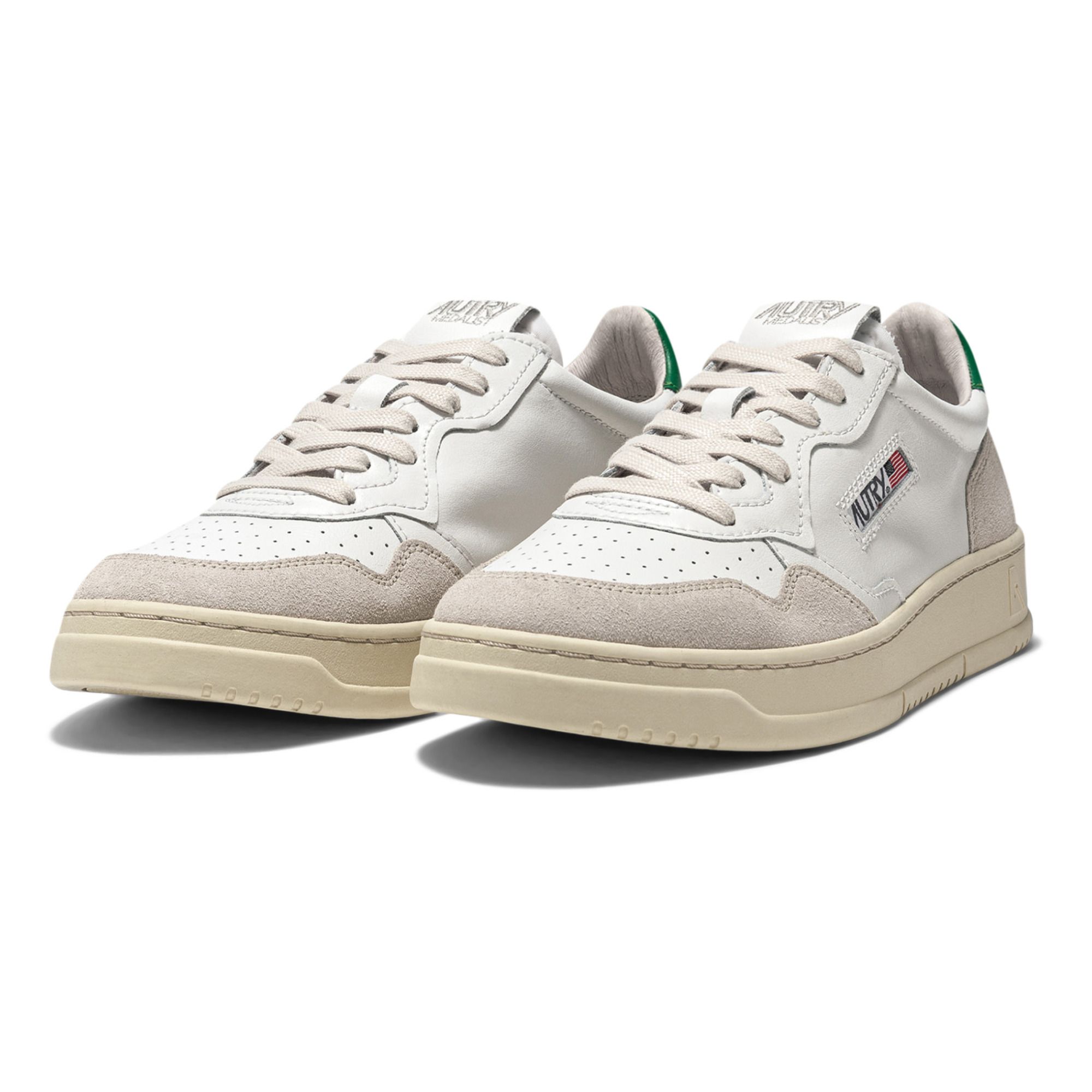 Medalist Low-Top Leather/Suede Sneakers Emerald green- Product image n°2