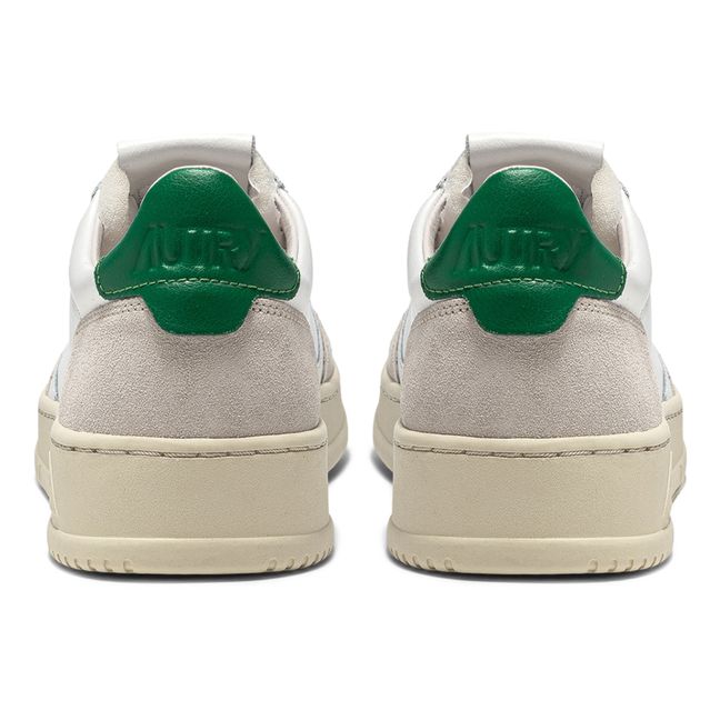Medalist Low-Top Leather/Suede Sneakers Emerald green