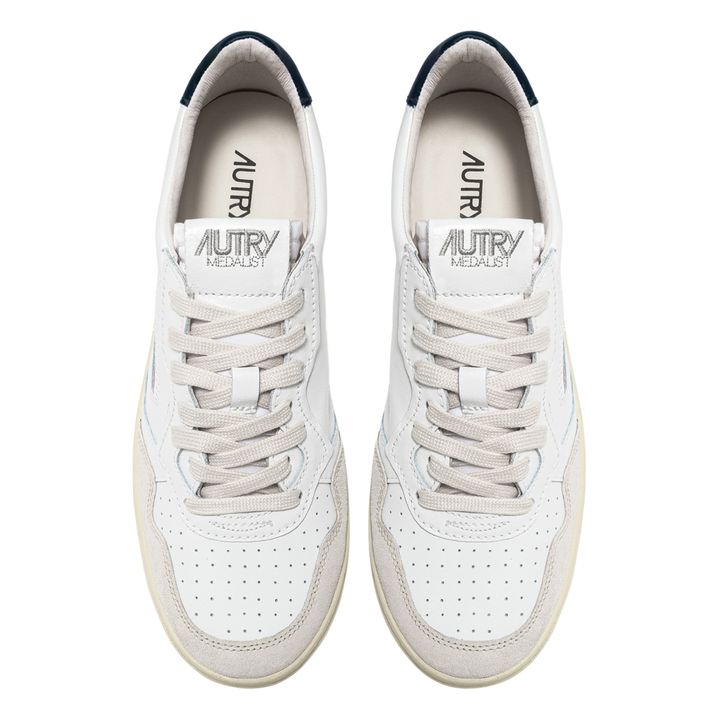 Medalist Low-Top Leather/Suede Sneakers | Blue- Product image n°3