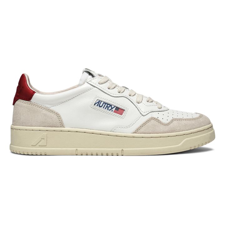 for Men Mens Trainers Autry Trainers White Autry Leather Logo Low Sneakers in Red,White 