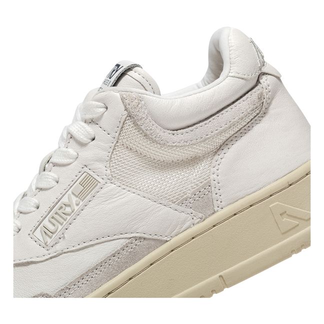 Zapatillas Open Mid de cuero de cabra/malla/ante  | Blanco
