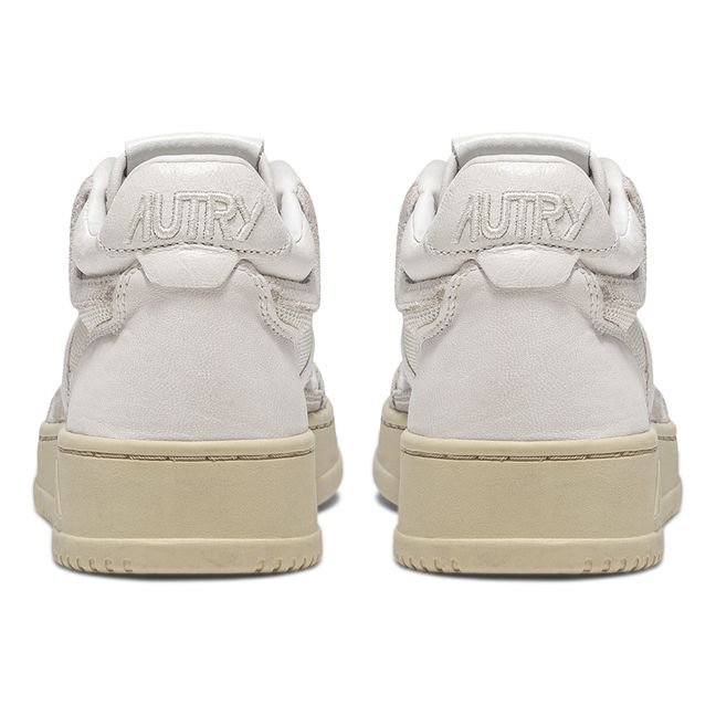 Zapatillas Open Mid de cuero de cabra/malla/ante  | Blanco