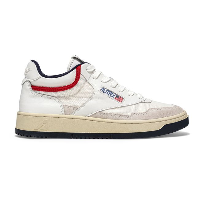 Sneakers Open Mid aus Ziegenleder/Wildleder | Blau