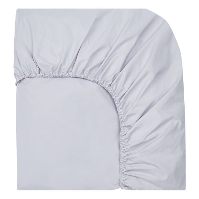 Organic Percale Fitted Sheet Lilla