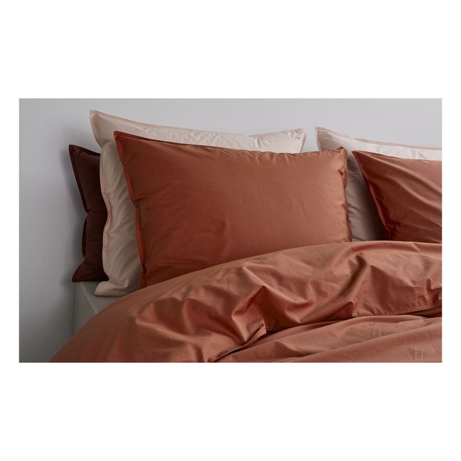 Housse de couette en percale organique | Cognac