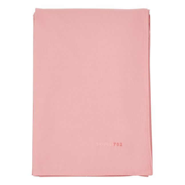 Housse de couette en percale organique | Rose poudré