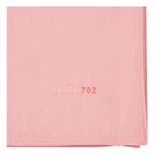 Housse de couette en percale organique | Rose poudré