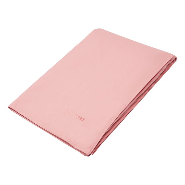 Housse de couette en percale organique | Rose poudré