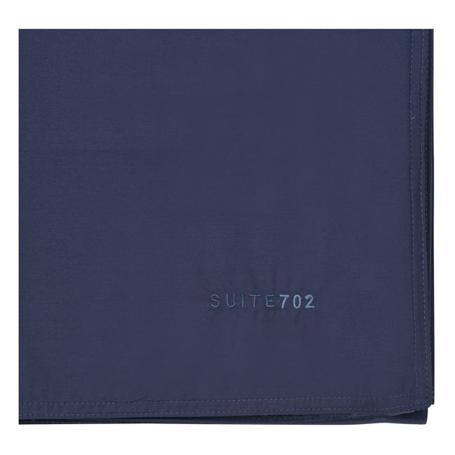 Organic Percale Duvet Cover | Navy blue