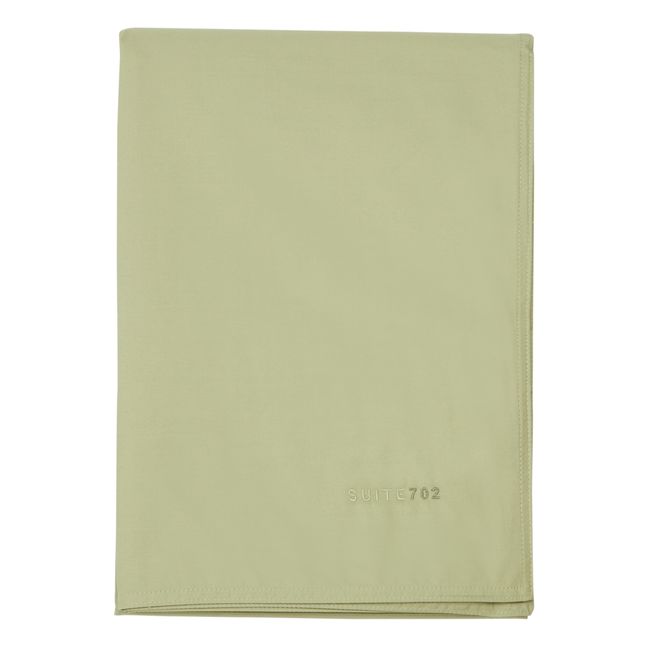 Housse de couette en percale organique | Vert pistache