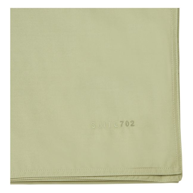 Housse de couette en percale organique | Vert pistache
