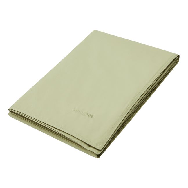 Housse de couette en percale organique | Vert pistache
