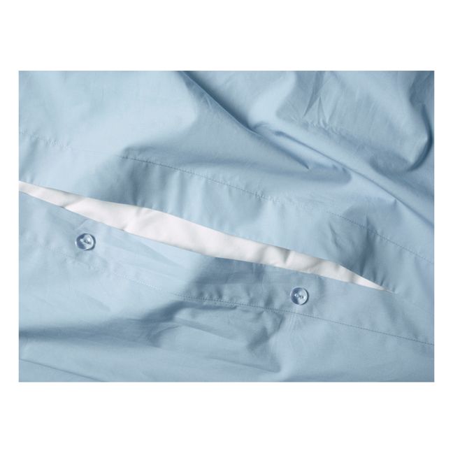 Bettdeckenbezug aus organischem Perkal | Hellblau