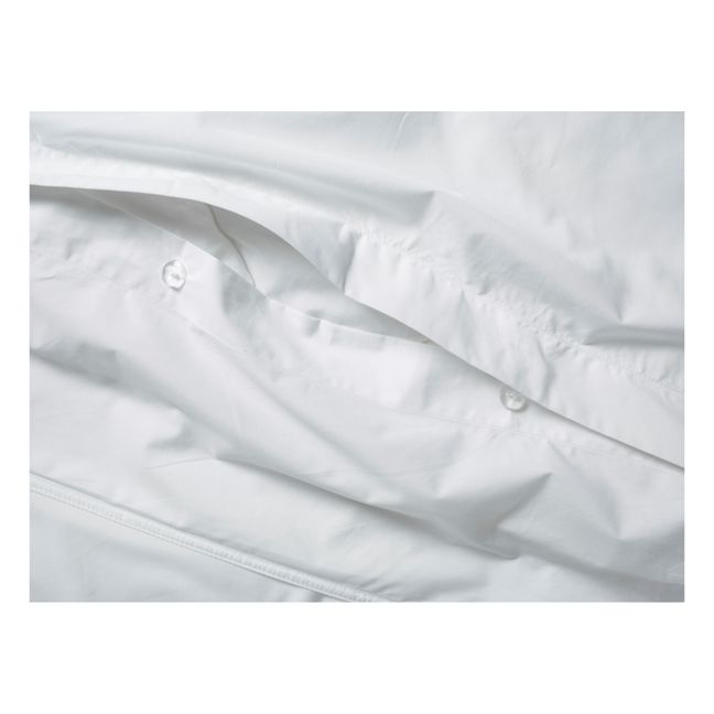 Bettdeckenbezug aus organischem Perkal | Weiß