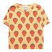 Organic Cotton Strawberry T-shirt Yellow- Miniature produit n°0