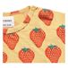 Organic Cotton Strawberry T-shirt Yellow- Miniature produit n°3