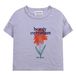 Organic Cotton Flower T-shirt Mauve- Miniature produit n°0