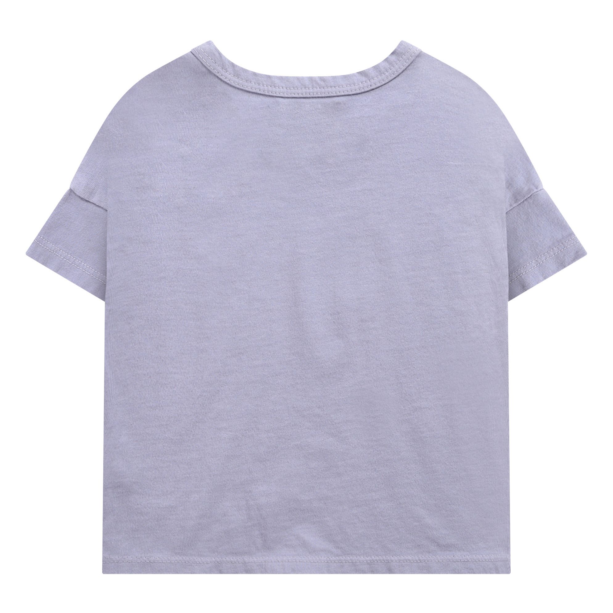 Camiseta de algodón orgánico Flor Malva- Imagen del producto n°6