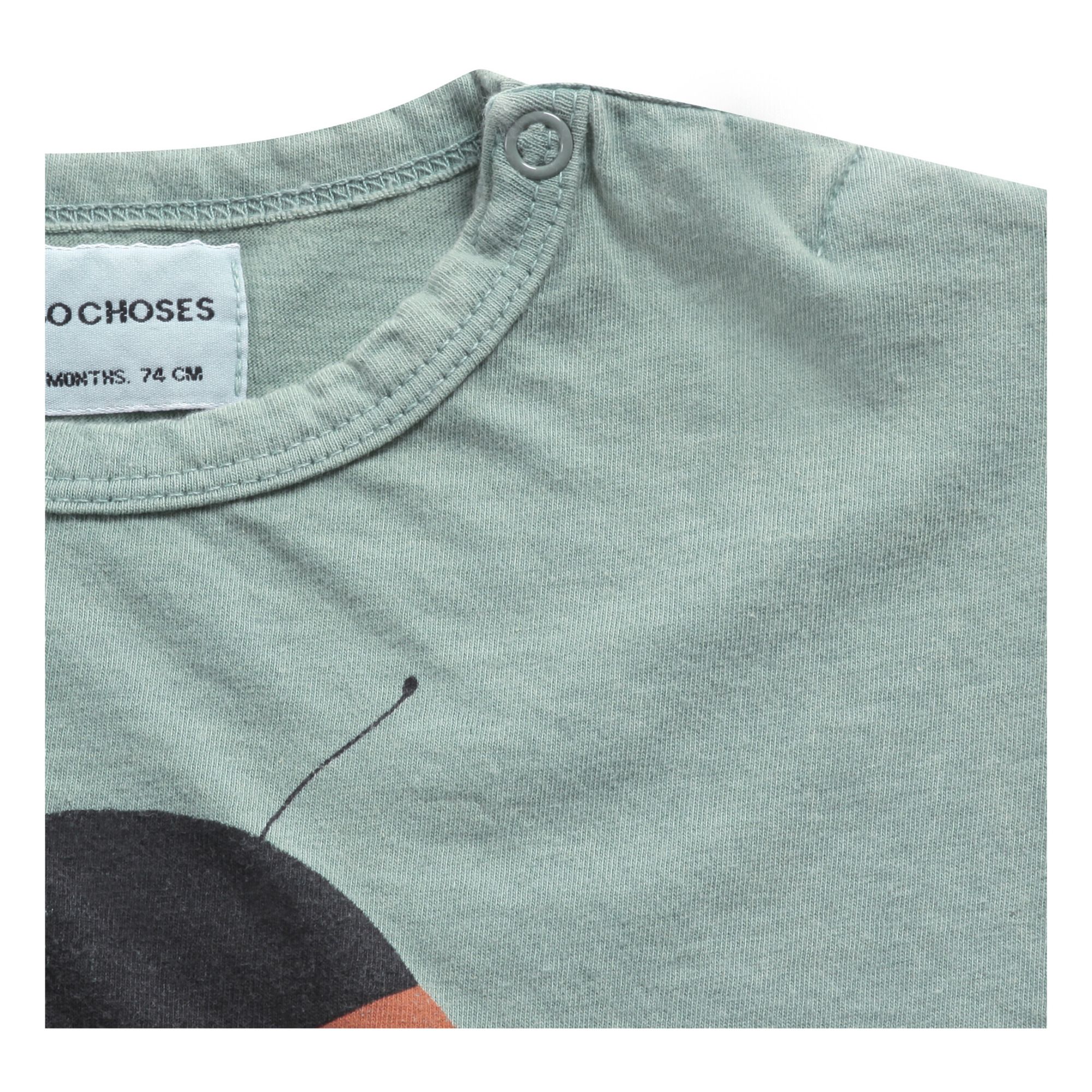 Organic Cotton Ladybird T-shirt Sage- Product image n°3