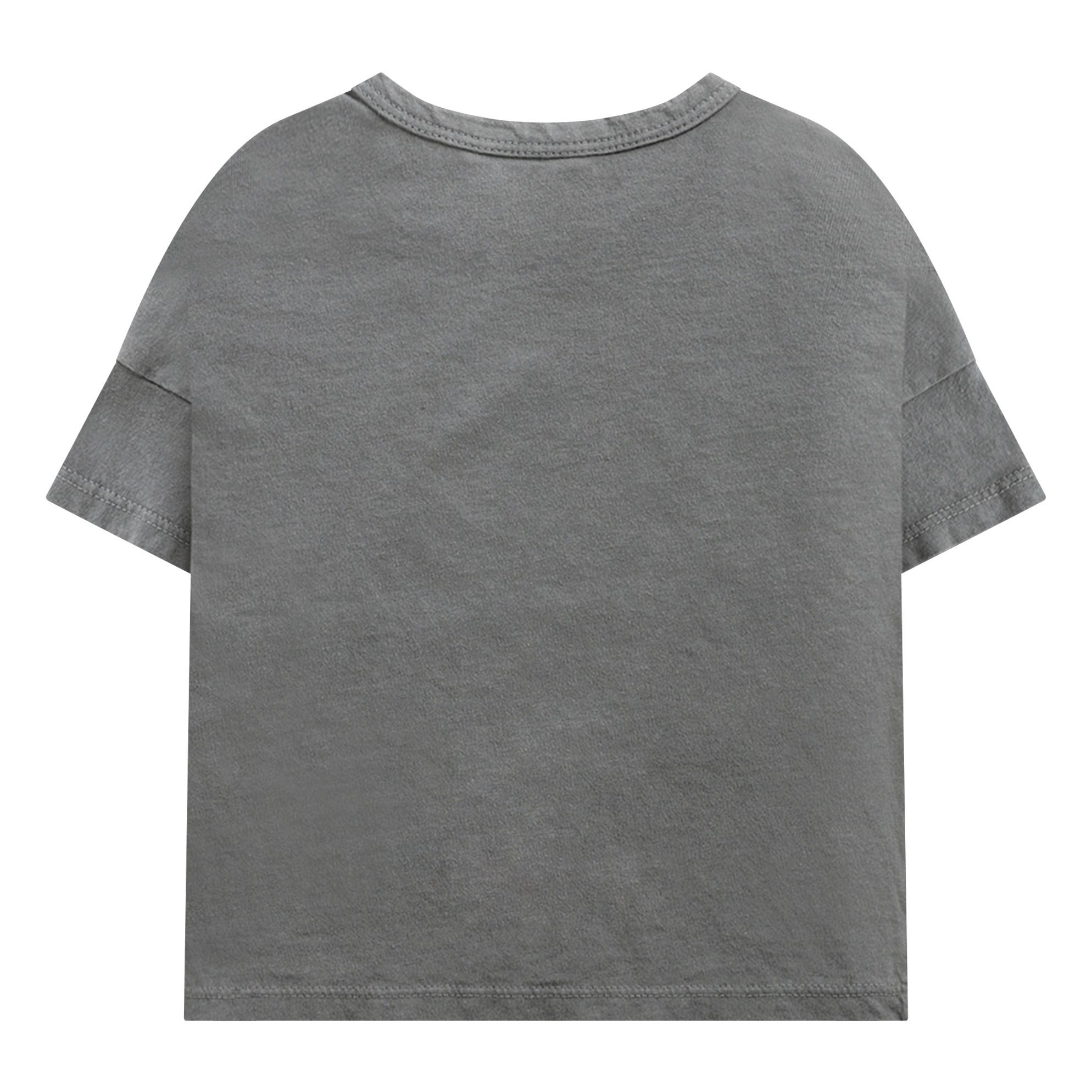 Camiseta de algodón orgánico Casa Gris- Imagen del producto n°2