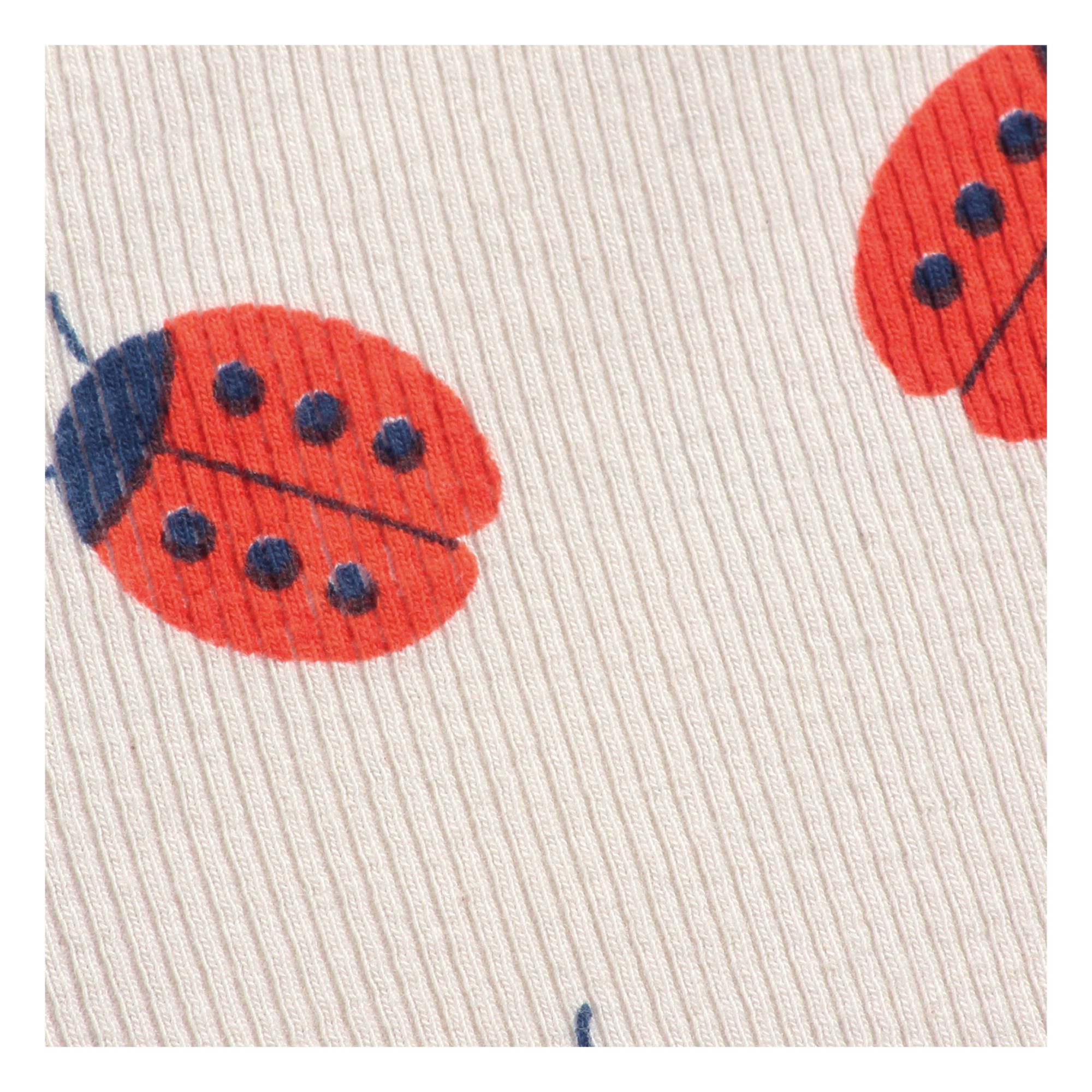 Organic Cotton Ladybird Leggings Ecru- Product image n°1