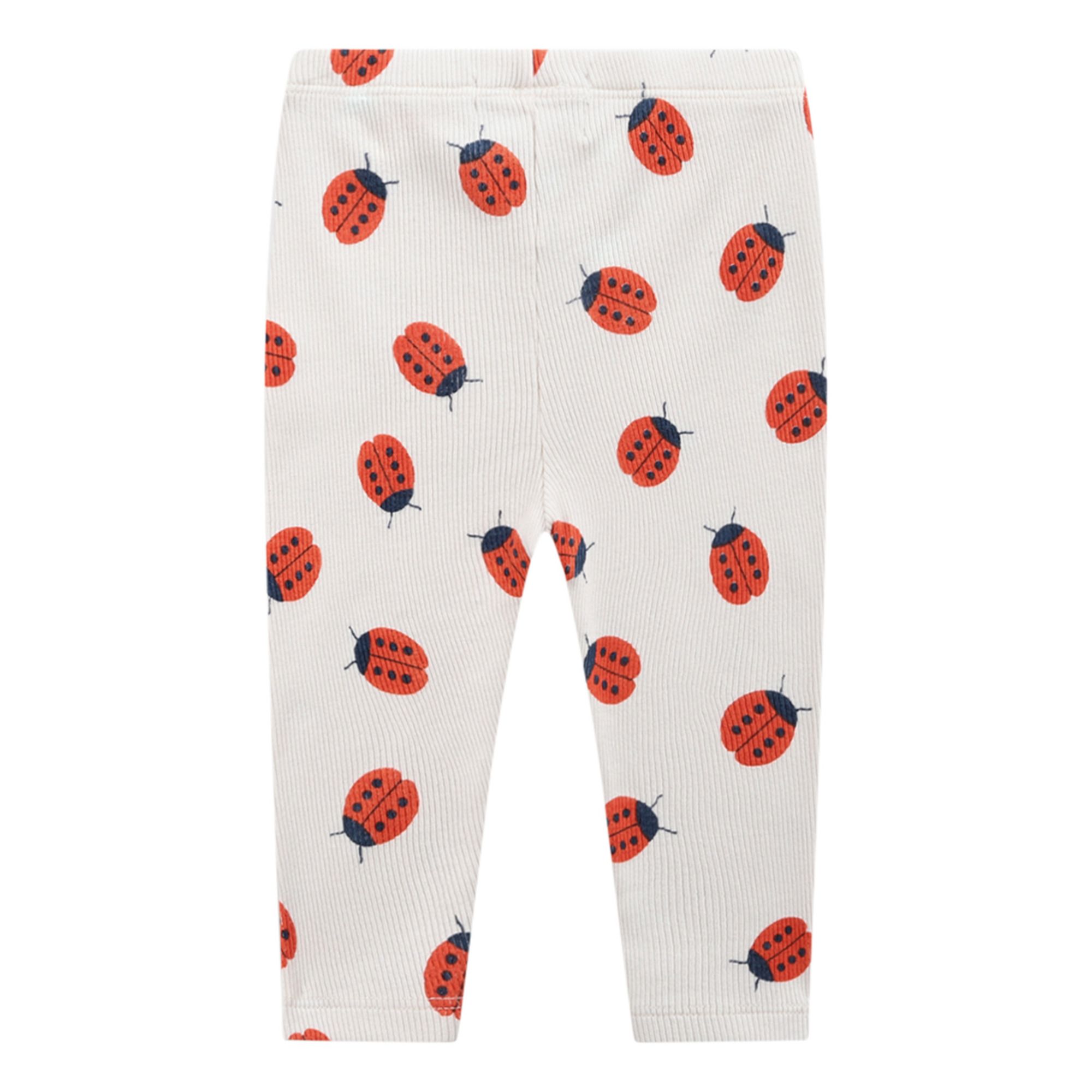 Organic Cotton Ladybird Leggings Ecru- Product image n°2