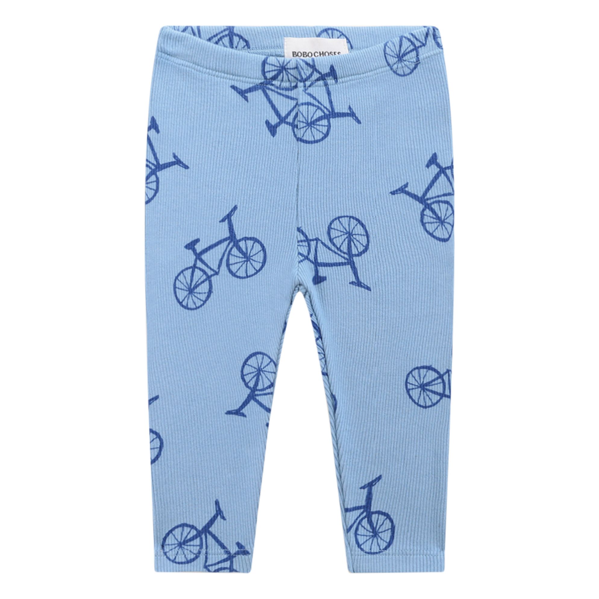 Organic Cotton Bicycle Leggings Blue- Product image n°0