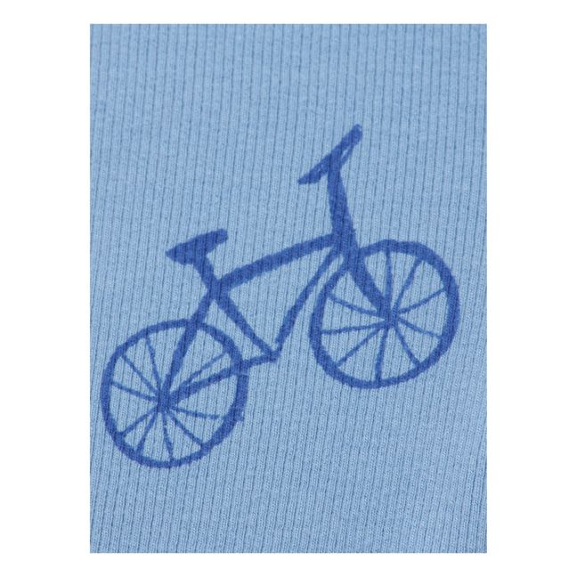 Leggins de algodón orgánico Bicicletas Azul