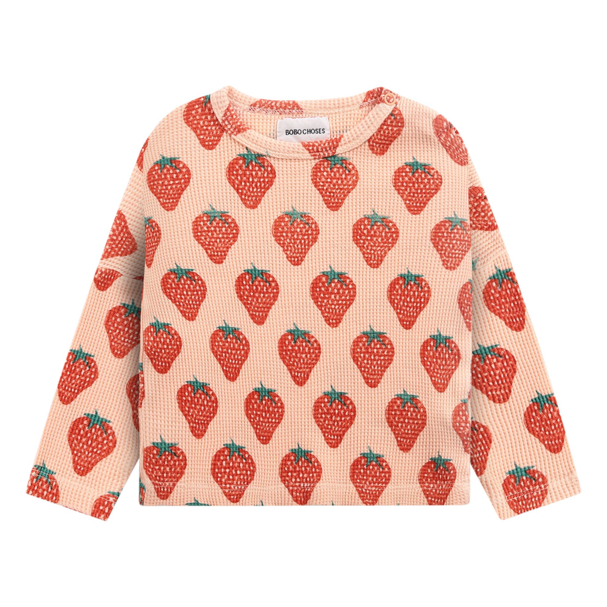Bobo Choses - T-Shirt Coton Fraises - Fille - Rose