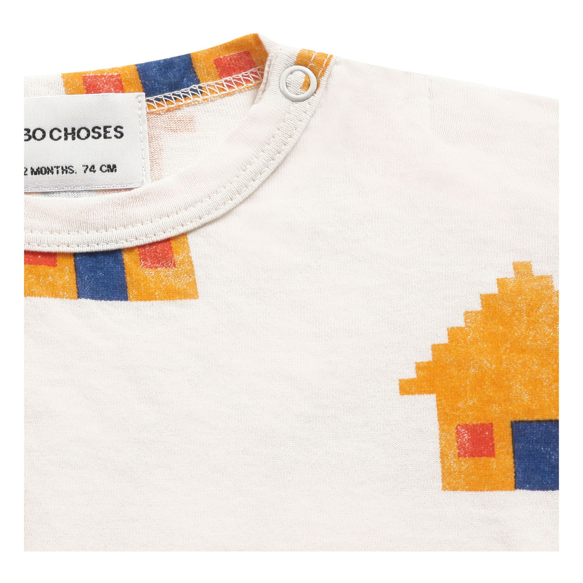 Camiseta de algodón orgánico Casas bebé Crudo- Imagen del producto n°1