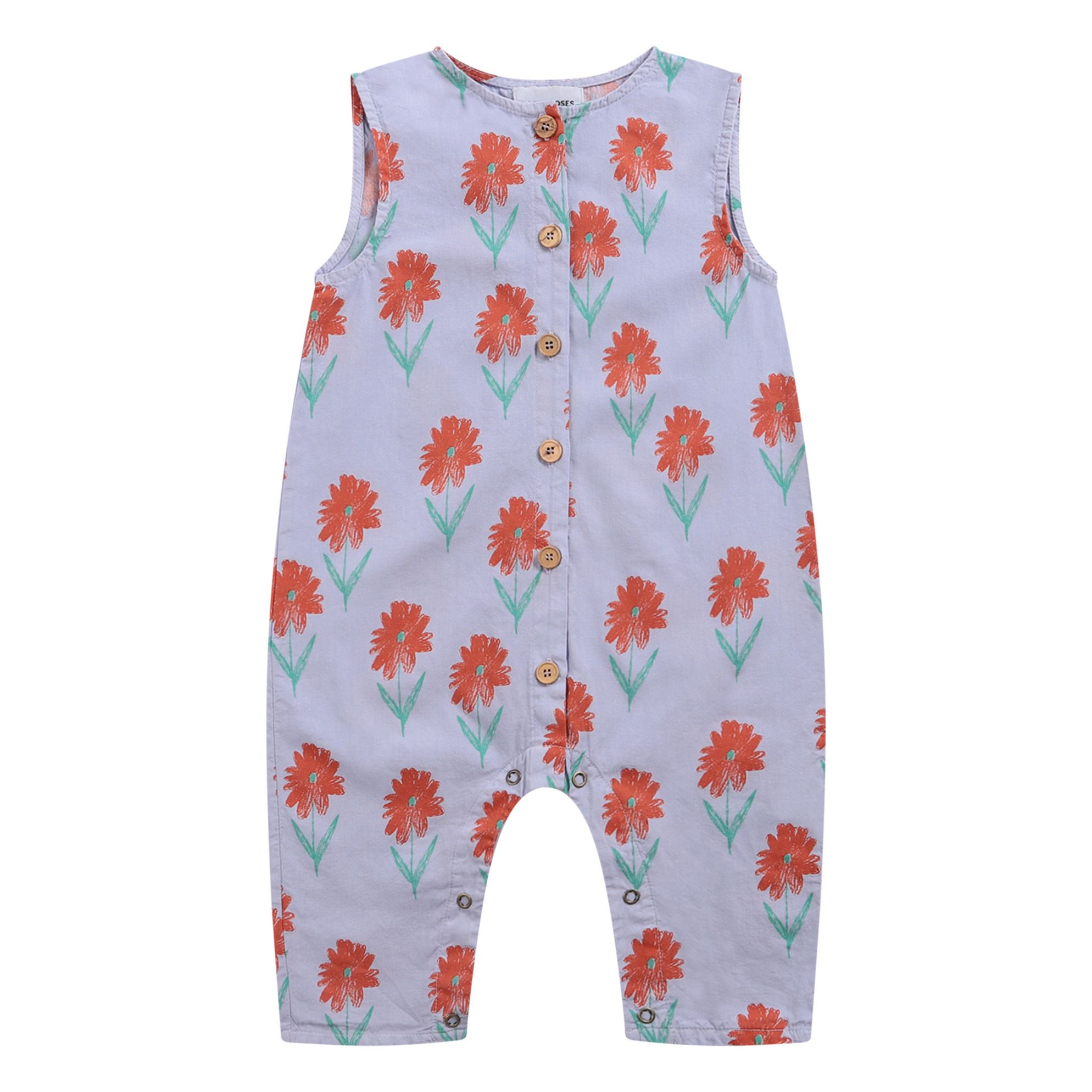 Bobo Choses - Combinaison Coton Bio Fleurs - Fille - Mauve